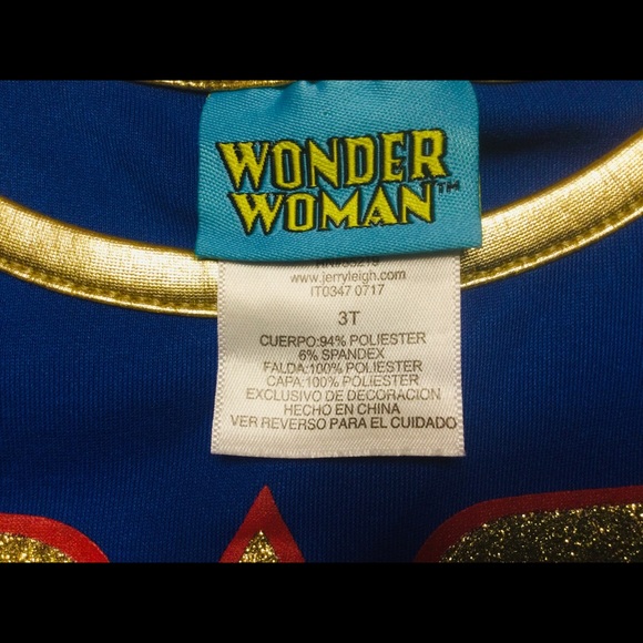 GIRLS WONDER WOMAN COSTUME - Picture 3 of 3